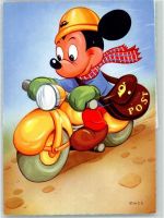 Micky Maus Motorroller Post Orania Verlag Serie 1 Nr. 3 AK Walt Disney