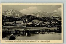 83329 W8221 Waging a. See - Hochfelln Hochgern Kirche Ruderboot