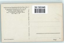 89231 W7910 Neu-Ulm - Katholische Stadtpfarrkirche Kriegsdedächtniskapelle Innanansicht