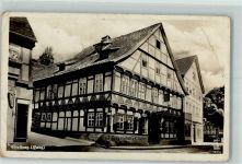 06547 O4713 Stolberg Harz Gebrauchsspuren Gasthaus Kupfer Fachwerkhaus