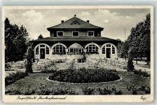 85049 W8070 Ingolstadt , Donau Gebrauchsspuren Kurparkrestaurant Stempel WK II