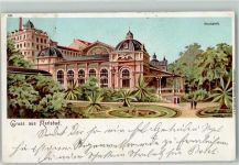 Karlovy Vary Karlsbad 1906 Lithographie Stadtpark