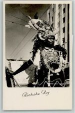 Ricksha Boy AK Afrikan. Volkstyp Foto AK