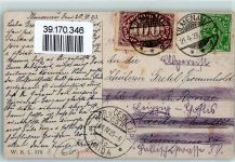 Rehe Rehbock AK Jagdtier 1923 Gebrauchsspuren