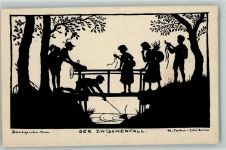 Wandervögel WK II Stempel: Denkt an die Arbeitsschlacht Sachse-Schubert, M. 1934