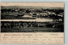 Zabreh Hohenstadt an der March 1904 - Kirche Schornstein