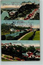 04703 O7320 Leisnig 1916 - Schloß Mildenstein Mulde