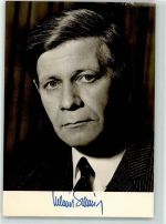 Helmut Schmidt MdB Faksimile Unterschrift Politiker Foto AK