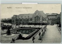 52062 W5100 Aachen - Kriegerdenkmal Hauptbahnhof Straßenbahn Kutsche
