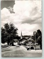 83313 W8227 Siegsdorf , Oberbay - Traunbrücke Wegweiser Ruhebank