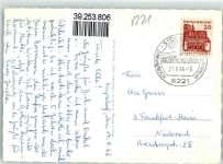 83313 W8227 Siegsdorf , Oberbay - Traunbrücke Wegweiser Ruhebank
