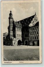 97421 W8720 Schweinfurt - Rathaus August Fischer Geschäft