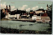 93413 W8490 Cham , Oberpf 1908 - Redemtoristenkirche Partei am Regen