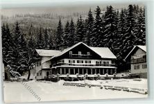 94249 W8373 Bodenmais - Waldpension Winter Schnee Ort handschriftlich