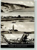18565 O2359 Insel Hiddensee - Steilküste Leuchtturm Hafen Fischerboot