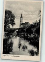 86488 W8909 Breitenthal b Krumbach, Schwaben - Kirche Dorfweiher