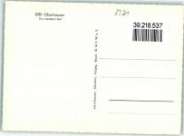 84163 W8386 Oberhausen , Kr Landau a d Isar - Wohn-u.Geschäftshaus Zigarettenautomat Pfarrkirche Maria Himmelfahrt Fliegeraufnahme