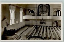 W7744 Königsfeld im Schwarzwald Kirchensaal AK Kirchenorgel 1934 Foto AK