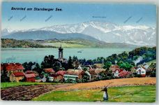 W8139 Bernried , Starnberger See Starnberger See Bäuerin Alpen Zieher Ottmar Künstlerkarte