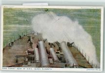 Fore Turret Deck of H.M.S. Queen Elizabeth Marine WK I Gebrauchsspuren