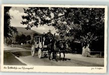 Schwarzatal Postkutsche Foto AK