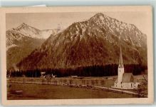 83727 W8162 Fischhausen b Schliersee - Kirche St. Leonhard Brecherspitze Nagelspitze