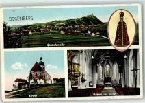 94327 W8443 Bogen , Niederbay - Inneres der Kirche Pfarrkirche Gnadenbild