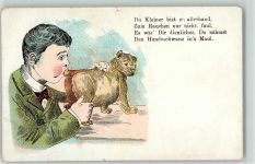 Anti-Rauchen Humor Vers AK Rauchen 1899 Lithographie