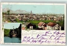 83278 W8220 Traunstein , Oberbay 1904 - Traun Stein Kreuz