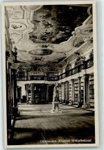 W8942 Ottobeuren Kloster Interieur Bibliothek 1930 Foto AK
