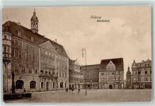 96450 W8630 Coburg - Marktplatz Marktbrunnen Rathaus