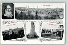 08491 O9804 Netzschkau Gebrauchsspuren Schloss Bismarckturm Göltzschtalbrücke