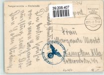 39590 O3504 Tangermünde Gebrauchsspuren Kirchstraße WK II Stempel