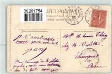 Serie 496 Wasserträgerin , Kind trinkt aus dem Eimer - Tucks 1905 Gebrauchsspuren