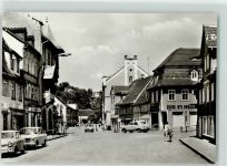 04626 O7420 Schmölln , Thür - Amtsplatz Radfahrerin