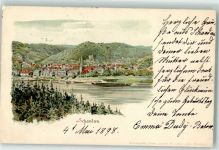 01814 O8320 Bad Schandau 1898 - Bahnpost Dresden Rom Zug 450 4.5.1898