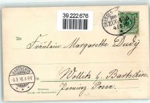 01814 O8320 Bad Schandau 1898 - Bahnpost Dresden Rom Zug 450 4.5.1898