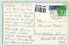 93077 W8403 Bad Abbach Gebrauchsspuren Burg Kirche Schiff