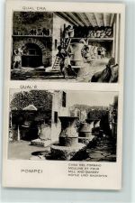 80045 Pompei e Scavi Foto AK Mühle Backofen Bäckerei