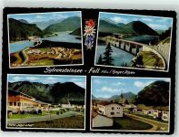 83661 W8172 Fall Foto AK Hotel Jäger v.Fall Faller Klamm Brücke Oldtimer Sylvensteinsee