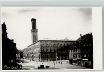90762 W8510 Fürth , Bay - Rathaus Jeep mit Anhänger