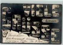 35390 W6300 Gießen , Lahn - Mikroskop-Postkarte I