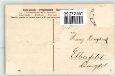 Neujahr 1906 Glücksklee Vergissmeinnicht Jugendstil AK Jahreszahl Prägedruck