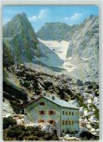 83486 W8243 Blaueishütte - Blaueisspitze Hochkalter Blaueisgletscher Hüttenstempel