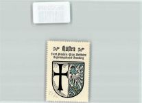 59755 W5760 Hüsten Vignette Wappen Kaffee Hag