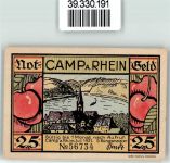 56341 W5424 Kamp-Bornhofen , Rhein - Notgeld Camp a. Rhein 25 Pfennig Nr. 56734