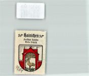09661 O9260 Hainichen , Sachs - Vignette Wappen Freistaat Sachsen Kreis Leipzig