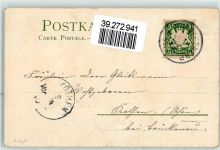 Fluss Frau Pfingsten 1900 Prägedruck