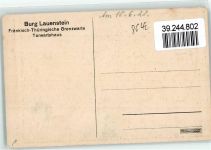 96337 W8642 Lauenstein , Oberfr Künstlerkarte Torwartshaus Burg