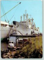 O2540 Schmarl Frachtschiff Traditionsschiff Typ Frieden Motorboot Handelsschiff Foto AK